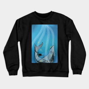 Whale and turtle! Crewneck Sweatshirt